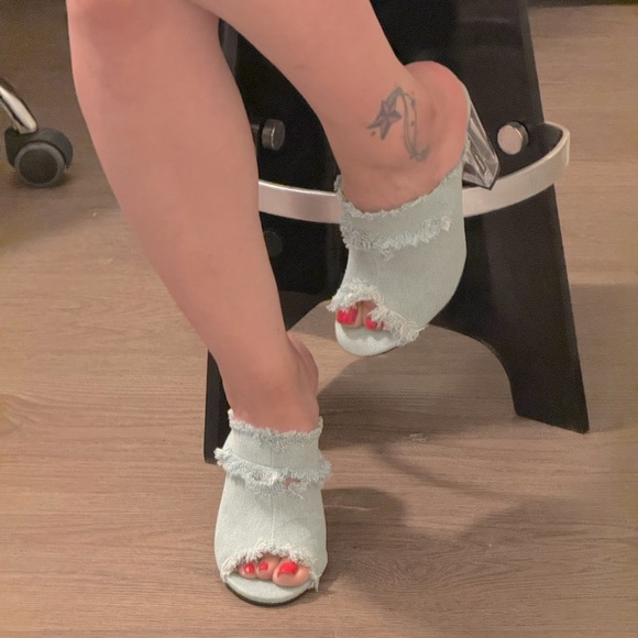 💙DENIM MULES 🖤💗 - Picture 4 of 12